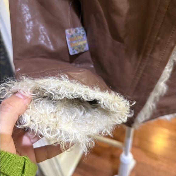 Leather Goat Fur Jacket - Picture 6 of 9